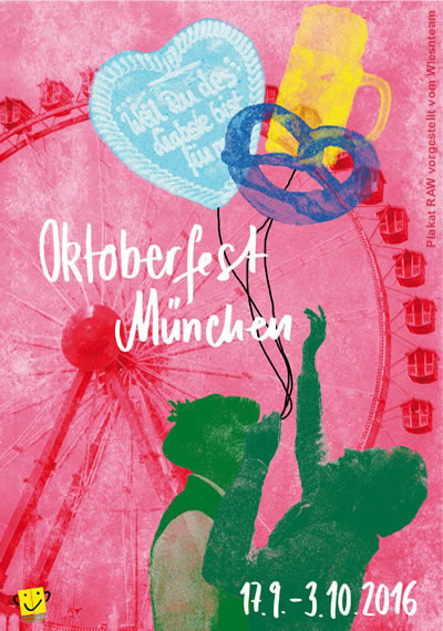 Neues Oktoberfestplakat zur Wiesn in München - The official poster of the Munich Beerfestival